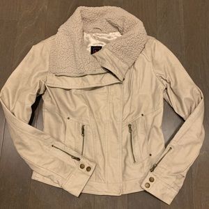 Faux leather jacket